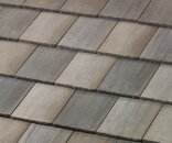 Flat tile roof