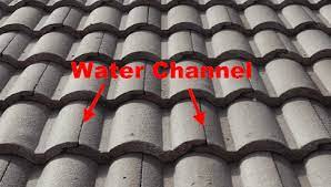 Water Channels on Roof